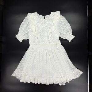 NEW Forever New Nicolette Lace Mini Dress 16 Prairie Milkmaid Cottagecore Boho